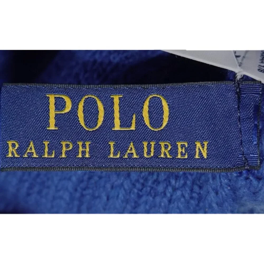 NEW Polo Ralph Lauren Red White & Blue USA Knit Cuff Pom Beanie Hat! One Size